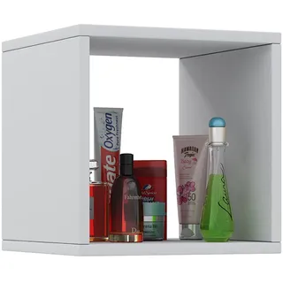 VCM Midischrank »Wandregal Badregal Hängeregal Wandboard Benos«, weiß