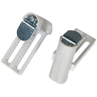 GARDINIA Universal-Klemmträger Metall Weiß, 2-er Pack