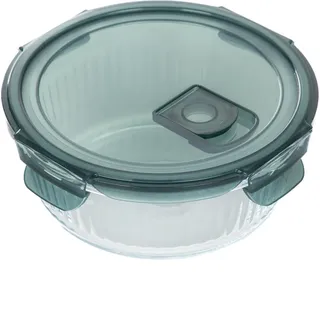Vorratsdose Vorratsbehälter Vorratsgefäß Frischhaltedose REMMIE rund Glas 0,95 l HOMLA - Transparent