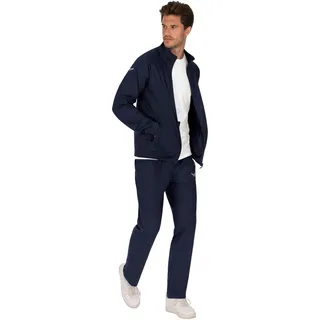 Jogginganzug TRIGEMA "TRIGEMA Freizeitanzug-Set", Herren, Gr. M, blau (navy), Single Jersey, 100% Baumwolle, Sportanzüge Jogginganzug