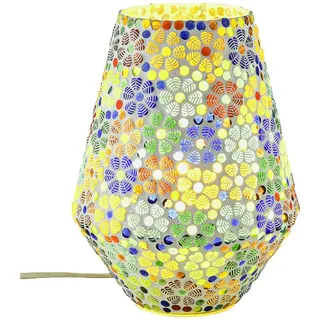 Marrakesch Orient & Mediterran Interior Boho Deko Nachttischlampe Mosaik Glas