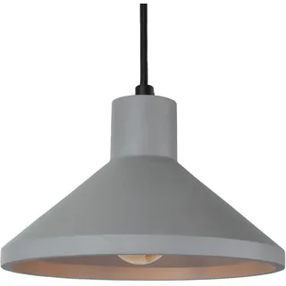 PACO HOME Pendelleuchte "SUBORBIA", blau (betongrau), 1, Ø 25cm, Leuchten, LED, E27, Lampe Für Wohnzimmer Esszimmer Küche, Höhenverstellbar, Pendelleuchte