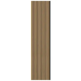 fn acustico Akustikpaneel Eiche Natur 2 St. 57,25 x 1,9 x 240 cm