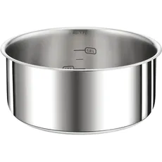 TEFAL Ingenio Preference L8982804 Stieltopf, 16 cm, stapelbar, Edelstahl, Induktion, Vielseitigkeit, platzsparend