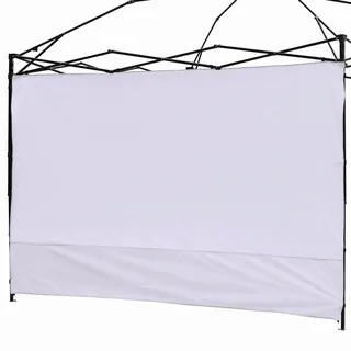 NINAT Seitenteile Seitenwände Seitenplanen Seite Privatsphäre Panel Seitenteil Wand für 3 M Pavillon Partyzelt Gartenzelt Sonnenschirm (Pavillon Rahmen Nicht inbegriffen) - 1 Stück Grayish White