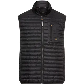 camel active Herren Weste mit Stehkragen Schwarz, menswear-M