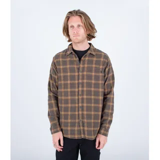 Hurley Herren Portland Bio-Flanell Ss Hemd, Fracht, S