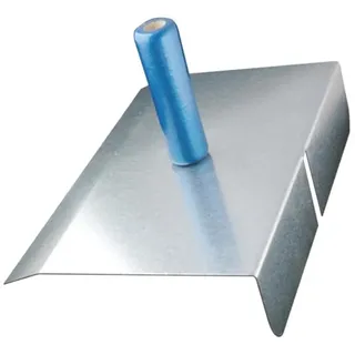 Jung Henkelmann Fugenblech (280x190 mm, Fugbrett, Aufbug vorne 60 mm, Stahl verzinkt, Fugblech mit Holzgriff, Verfugungswerkzeug) 88328000