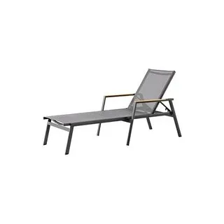 BEST Sonnenliege Paros anthrazit Aluminium