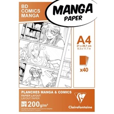 Bild von Papier für Manga, Packung/Etui mit 40 Blatt A4 200g