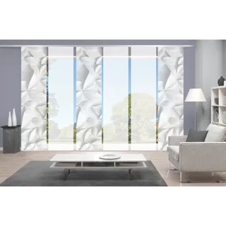 Vision Schiebegardine »FLYNN« Paneelwagen 6 Stk. tlg. SET,SCHIEBEVORHANG,BAMBUS,DIGITALDRUCK, grau