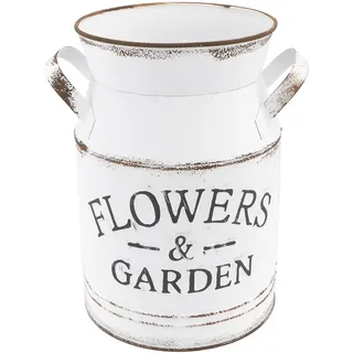 HEMOTON Metall Blumeninnentopf Vintage Vase Im Landhausstil 20X5.3 Zoll Dekorative Blumenvase Für Wohnzimmer Schlafzimmer Und Gartendeko