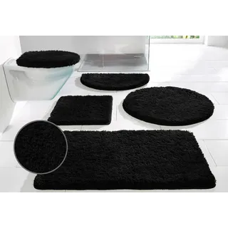 Badematte OTTO HOME "Sanremo Standard, Badvorleger, Badezimmer Teppich, sehr weich" Gr. 3, schwarz, H:30mm, Polyester, Badematten, Badematte, Badteppich, unifarben, rechteckig, rund & als 3-tlg. Set erhältlich, Topseller