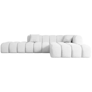 altdecor Eckcouch 6-Sitzer Weiß