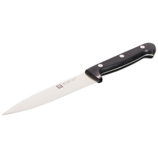 ZWILLING Twin Chef Fleischmesser, Klingenlänge: 16 cm, Großes Klingenblatt, Rostfreier Spezialstahl/Kunststoff-Griff im Nietendesign, Schwarz