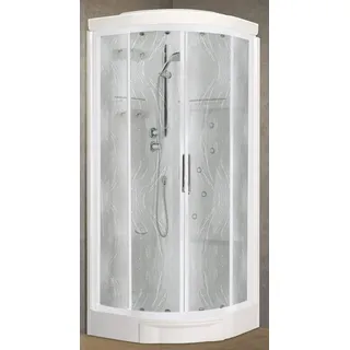 Novellini Neu Holiday R90 Hammam 90x90cm Box Thermostat Aqua Weiß Hydro Sauna