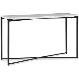 LEONIQUE Saxon Konsolentisch 127 x 43 x 76 cm grau