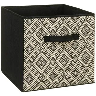 Aufbewahrungsbox mit Griff Ethnique Klappbox Faltbox Regalbox Einschubkorb Deko