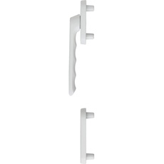 Bild von HOPPE Balkontürgriff-Halbgarnitur LUXEMBOURG - außen flach, weiß