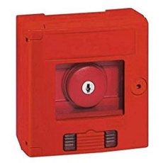 LEGRAND, Sicherheitskasten (rot) IP 44 - IK 07 mit Pilz-Schlüsseltaster und LED-Leuchtmelder , 038009