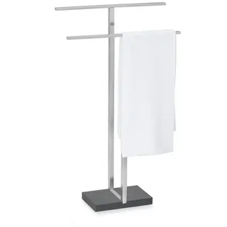 BLOMUS Handtuchhalter Menoto 68624, silber, aus Edelstahl, 2 Halterarme zu je 50 cm,