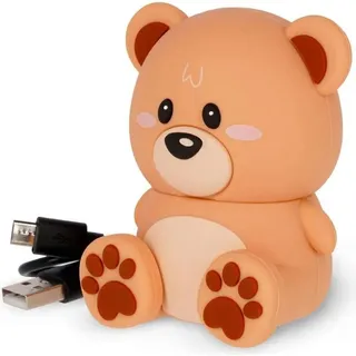 Legami Kabelloser Speaker mit Halterung - The Sound of Cuteness, Teddy Bear - Orange