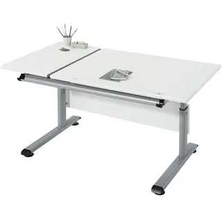 Paidi Schreibtisch Marco 2 GT weiß / silber