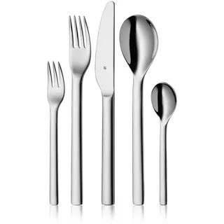 WMF Habitum Besteck Set 12 Personen, Essbesteck 60 teilig, Monobloc-Messer, Cromargan Edelstahl poliert, glänzend, spülmaschinenfest