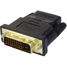 PremiumCord HDMI-zu-DVI-D-Adapter zum Anschließen von Audio-Video-Geräten, HDMI-Buchse zu DVI-D-Stecker, Full HD 1080p bei 60 Hz Videoauflösung, vergoldetes Design, A-HDMI-DVI-2
