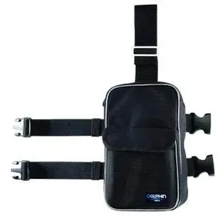 Ist/Dolphin Verstellbare Oberschenkeltasche, Erwachsene, Unisex, Schwarz (Gelb), 25 x 15 x 6 cm
