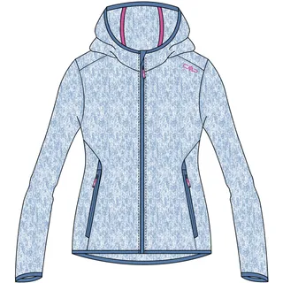 CMP Mädchen Fleece Jacke Fix Hood 3H19825-00LS 92 - Niagara-Festival - 92