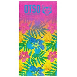 Otso Microbiber Floral Handtuch - Pink - One Size