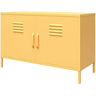 Cache | Sideboard mit 2 Türen in Gelb-Metall