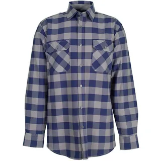 Planam 0491047 Hemden Squarehemd 1/1 Arm, Marine/Zink, Größe 47/48