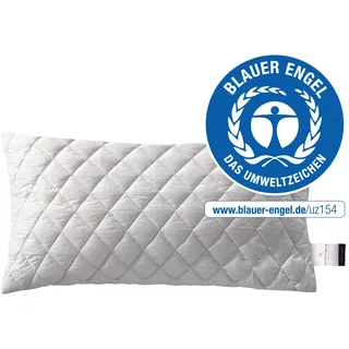 billerbeck Kopfkissen »Schafschurwollkissen, E16 Lasse« Füllung: 100% Wolle, LINDFLOCKS-Wollbällchen 1 Stk. tlg. Das Kissen mit dem blauen Engel, beige