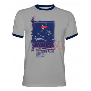 Dpi Call Of Duty T-shirt Mit Kurzem Arm Und Cold War Ringer-design - Ligh Grey