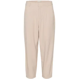 Marlene-Hose KAFFE "Hose KAmerle", Damen, Gr. 42, N-Gr, blau (feather gray), Obermaterial: 64% Polyester Pol. recyc.. 33% Viskose CV. 3% Elasthan EL., Hosen Marlene-Hose