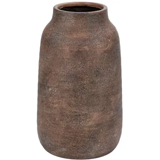 Dekovase Blumenvase aus Keramik Rund Tischvase im Antik Shabby Chic Look Vasen für Blumengesteck, H x Ø: 24,5 x 13 cm
