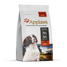 2x2kg Pui Small & Medium Breed Adult Applaws Hrană uscată câini