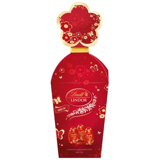 Lindt Lindor Mini Eier Köcher Milchschokolade Zartschmelzend 150g
