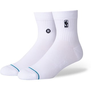 Stance Herren Logoman St Qtr Socken, White, M, A356A20LOG