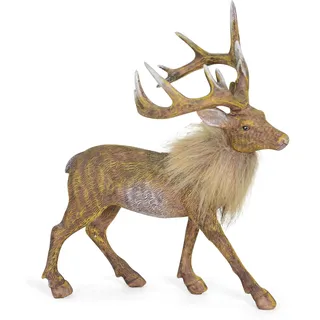 RIFFELMACHER & WEINBERGER Weihnachtsfigur »Hirsch, Weihnachtsdeko«, aus Polyresin, braun