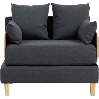 [en.casa] 1-Sitzer-Schlafsofa Seinlus 81x88x68 cm Dunkelgrau