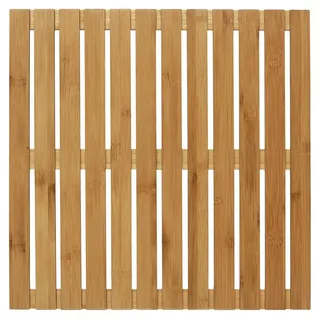 Wenko Badematte Bambus Beige 50 x 50 cm