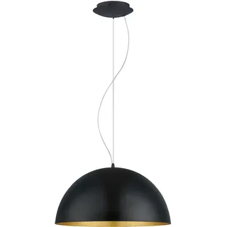 EGLO Gaetano 1 1-flg. Ø 53 cm halbkugelförmig schwarz-gold