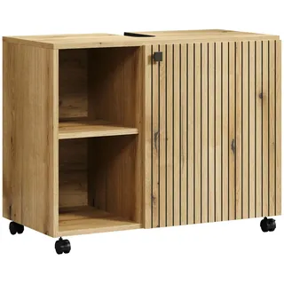 trendteam Waschbeckenunterschrank Pure Bliss 80 x 64 x 42 cm Braun