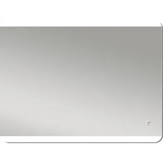 LED-Lichtspiegel DSK Design Silver Glacier eckig 80x60 cm