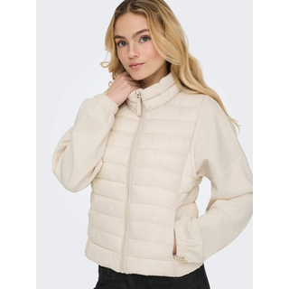 Steppweste ONLY "ONLTAHIA LW QUILTED WAISTCOAT OTW CC OTW", Damen, Gr. XS, beige (pumice stone), Steppware, Obermaterial: 100% Nylon, unifarben, regular fit normal, Westen Steppweste, leicht glänzende Oberfläche