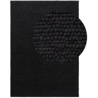 benuta Pure Wollteppich Beads Anthrazit 120x170 cm , Textil , Beton Optik , Rechteckig , 120x170 cm , pflegeleicht , Teppiche und Böden, Teppiche, Schafwollteppiche
