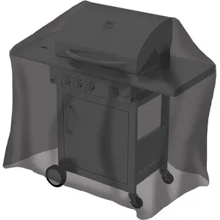 Universaler Gasgrill-Abdeckhaube mittel schwarz 65 x 130 x 100 cm. - Weiß